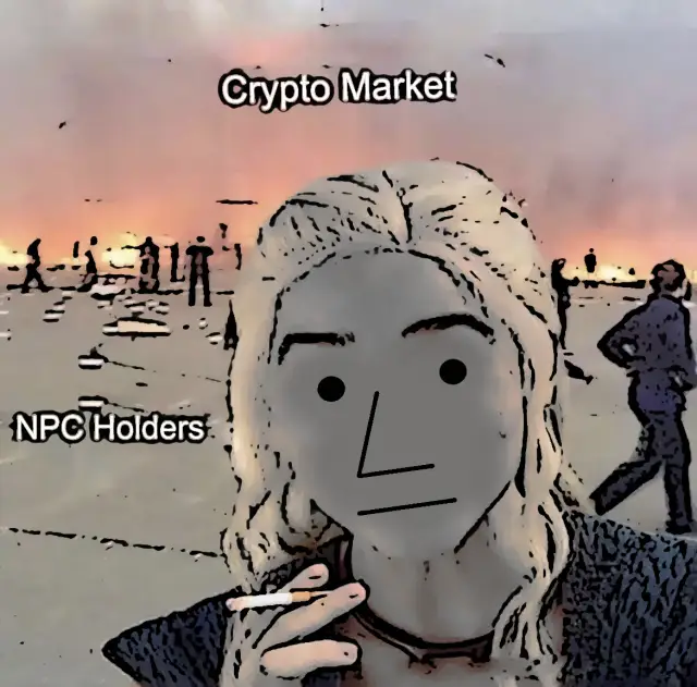 NPC watching the market